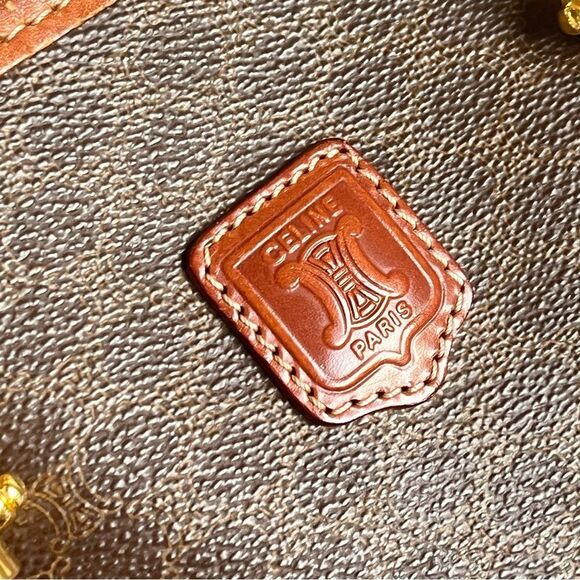 CELINE Vintage Bucket Bag Tote Shoulder Bag Monogram Linea Louise - Picture 4 of 16